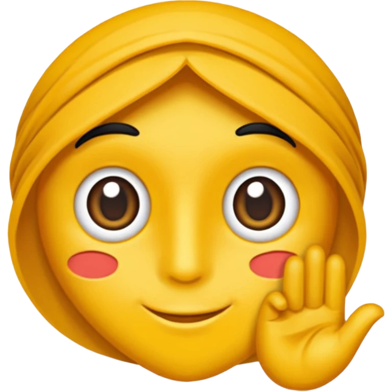 یک ایموجی که با لبخند سر تکان دهد emoji