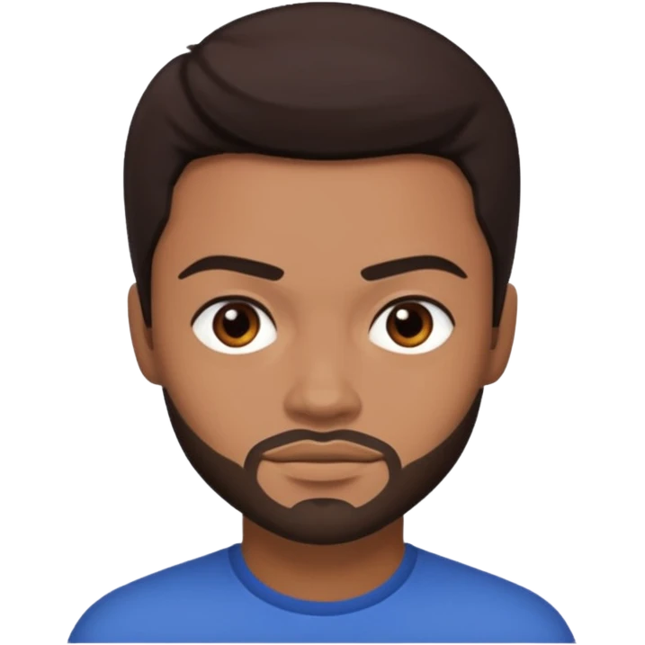 Eka Darville with dark brown hair emoji