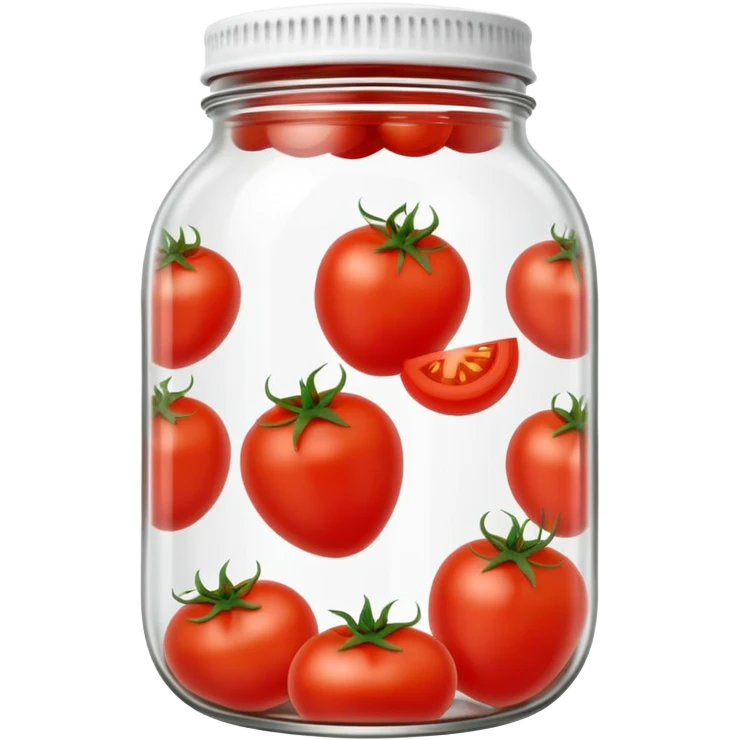 pickled tomatoes in a jar emoji