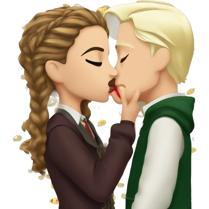 Hermione Granger kissing Draco Malfoy emoji