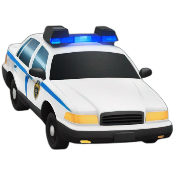 Police car with flashing lights emoji