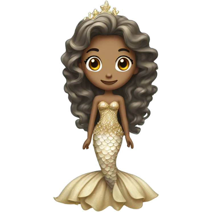 Mermaid with a princess dress emoji