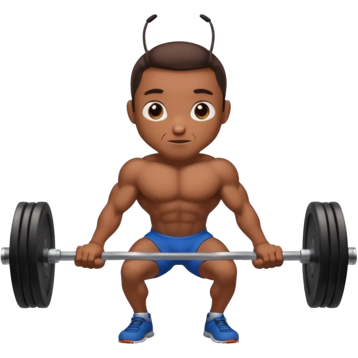 Une fourmi qui fait du developpe couché  emoji