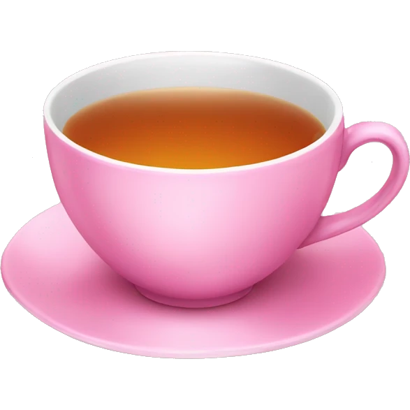 Tea cup pink emoji