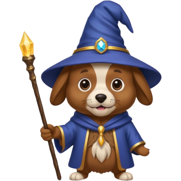 Dog wizard emoji