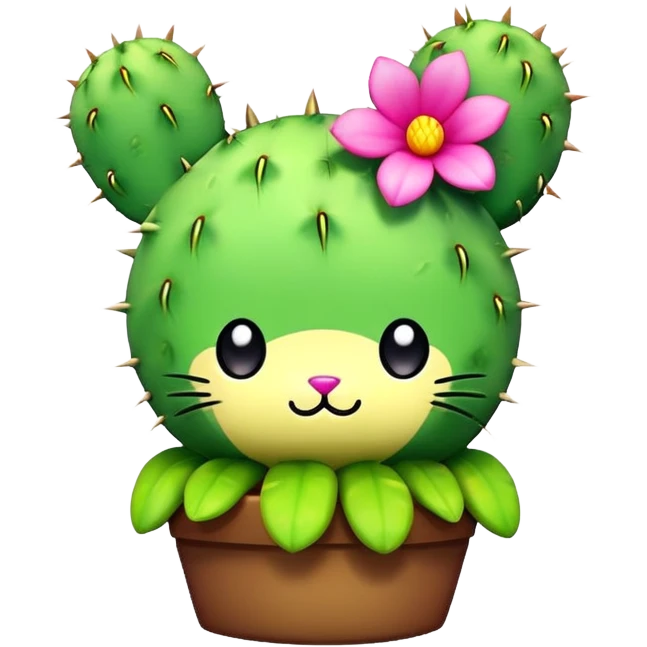 toki doki cactus kitty emoji