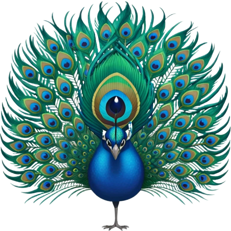 Peacock feather emoji