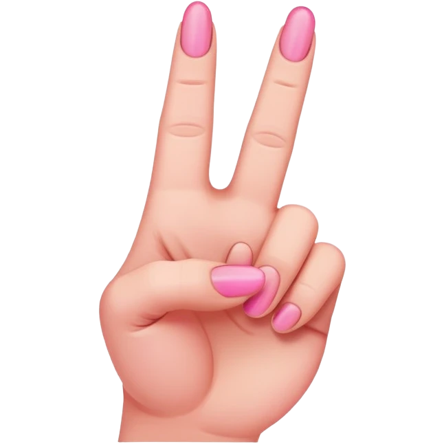 Pink middle finger  emoji
