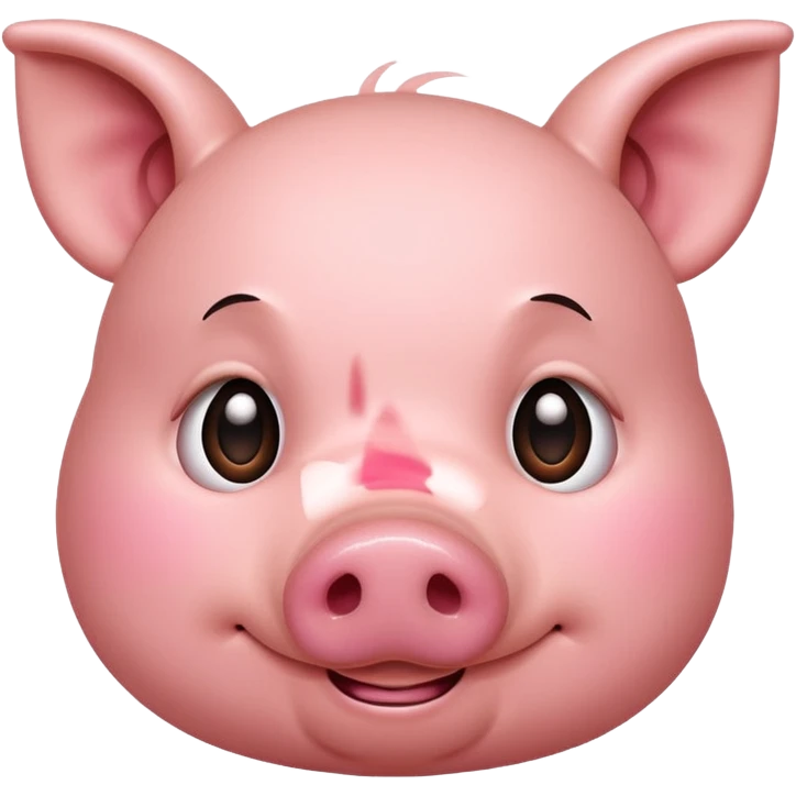 embarrassed pig emoji