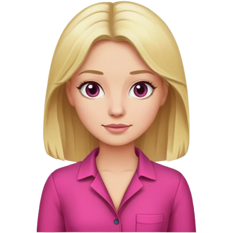 Woman blond hair dark pink full body jumpsuit emoji