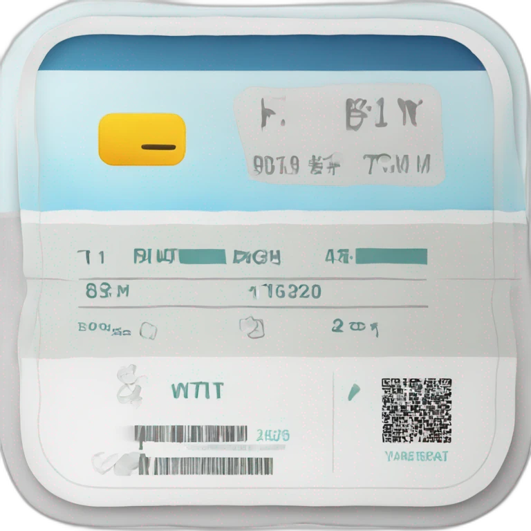 flight ticket boarding pass emoji