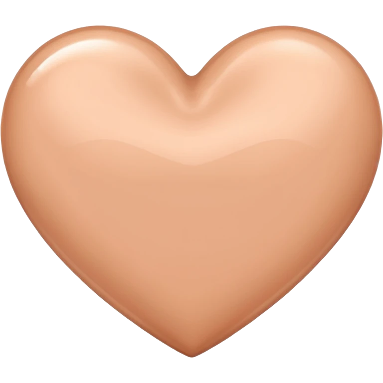 nude color heart emoji