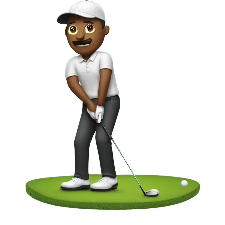 Don Bouc playing golf emoji