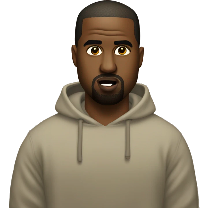 Kanye west mewing emoji