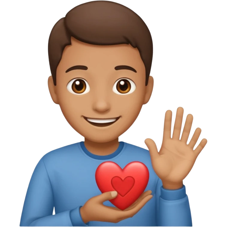 FLOORK DANDO UN CORAZÓN Y DICIENDO DURMETE O TE CONQUISTO emoji