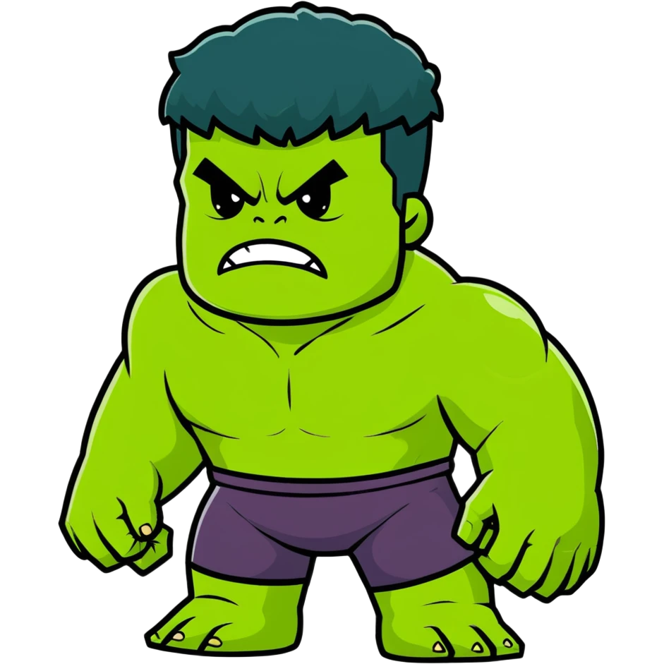 Hulk from Marvel emoji