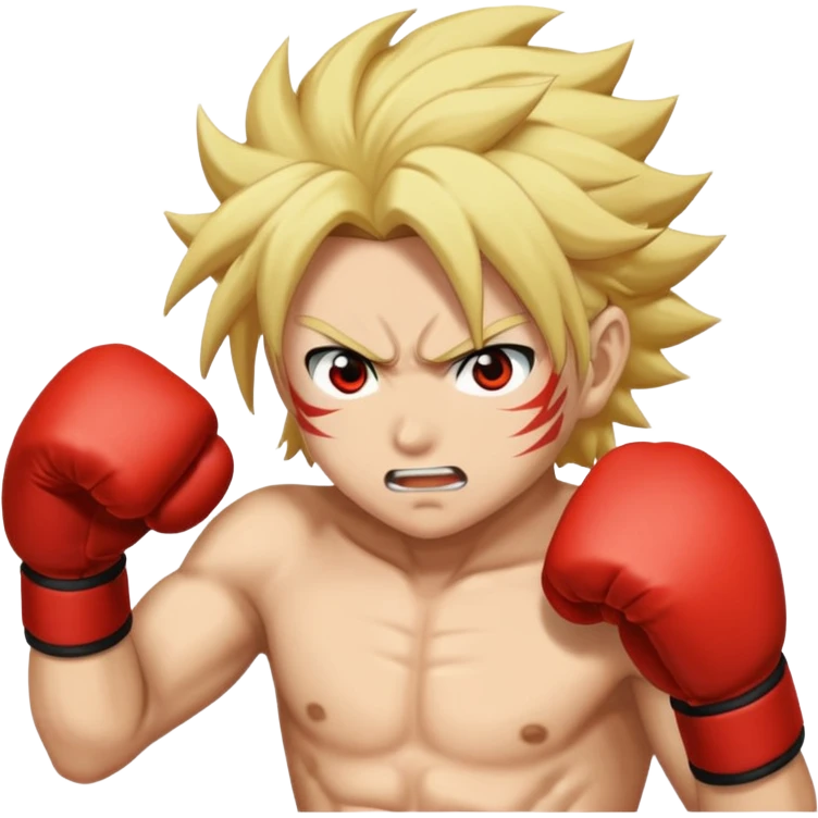 Rengoku from demon slayer getting punched emoji