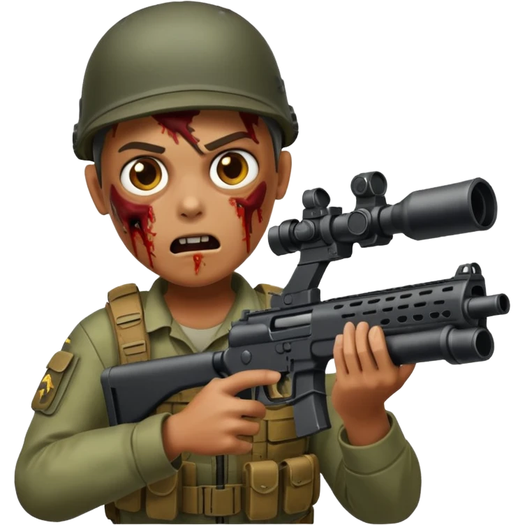 people Survivor shooting at zombie













 emoji