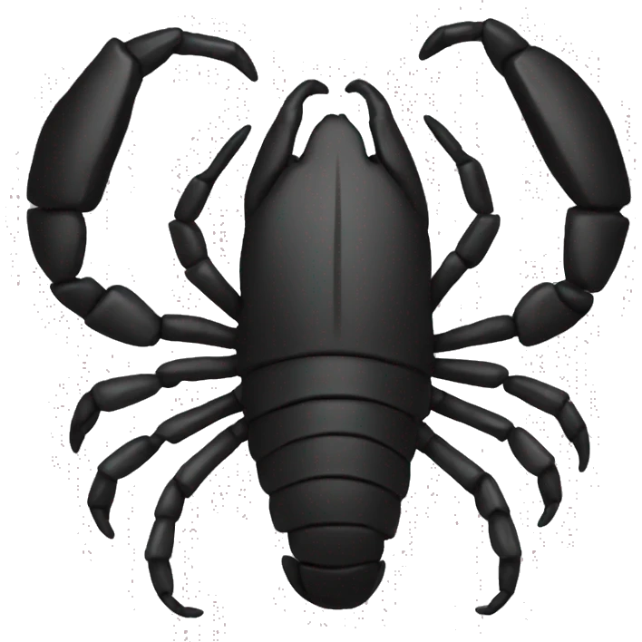 Black Scorpio symbol  emoji
