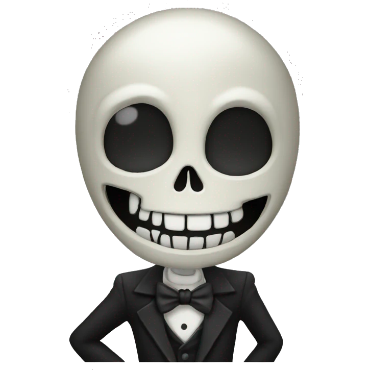 Jack skeleton Mr. cool emoji