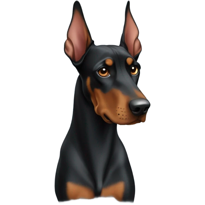 dobermann floppy ears emoji