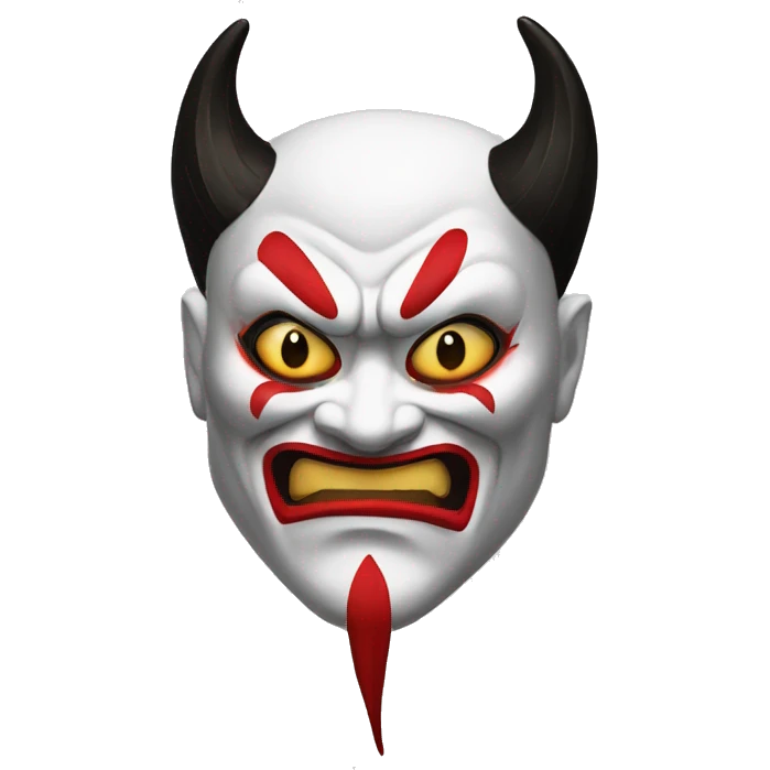 evil kabuki devil emoji