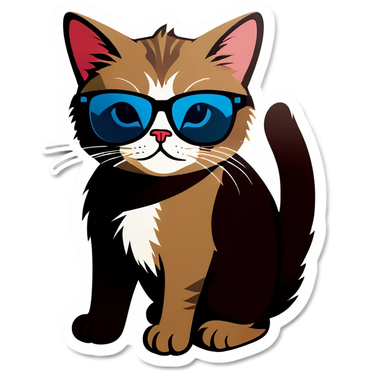 Cat with sunglasses emoji