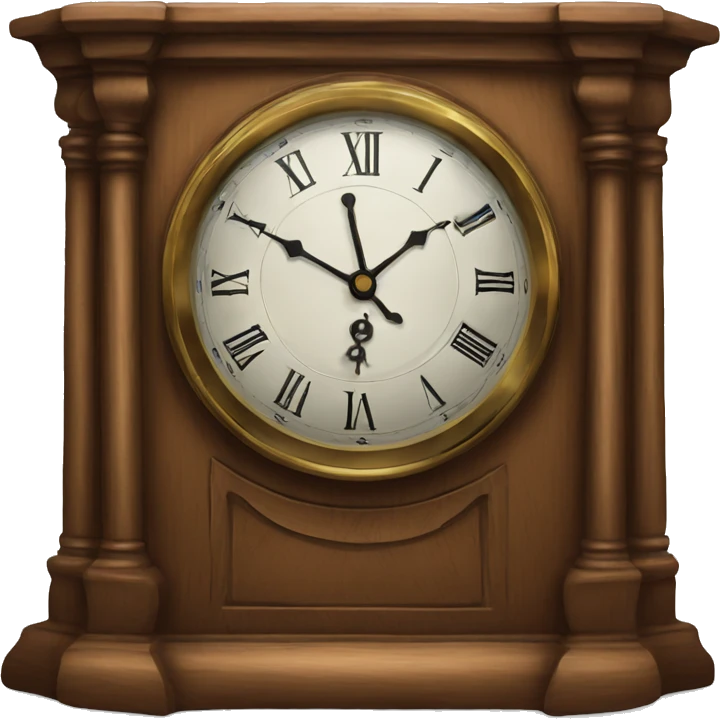mantel clock emoji
