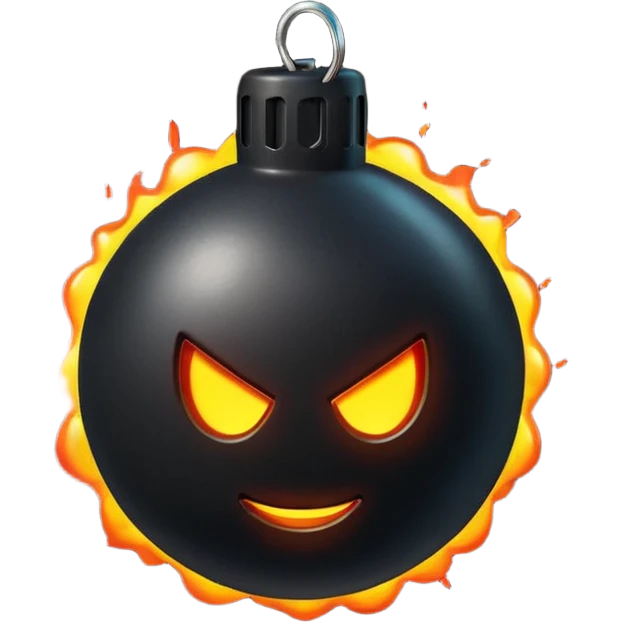 vibrant stylized cartoon bomb emoji emoji