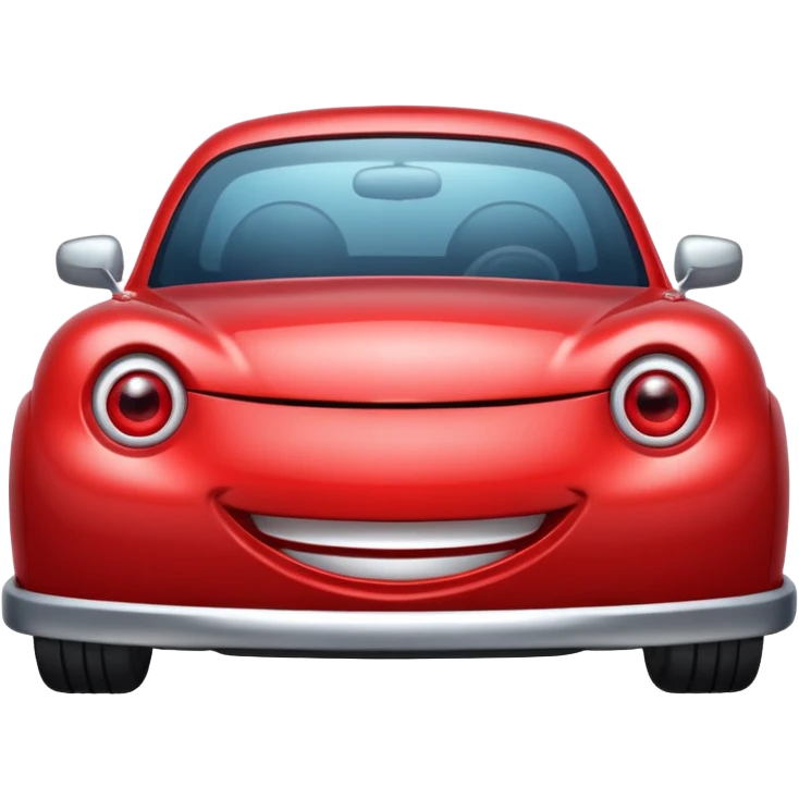 auto con cara emoji