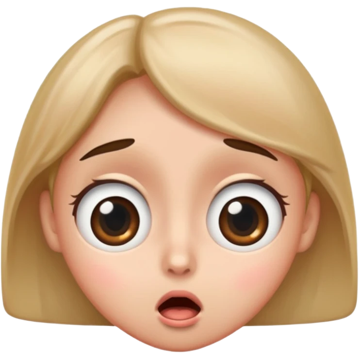 The 😳 emoji with big eyes emoji