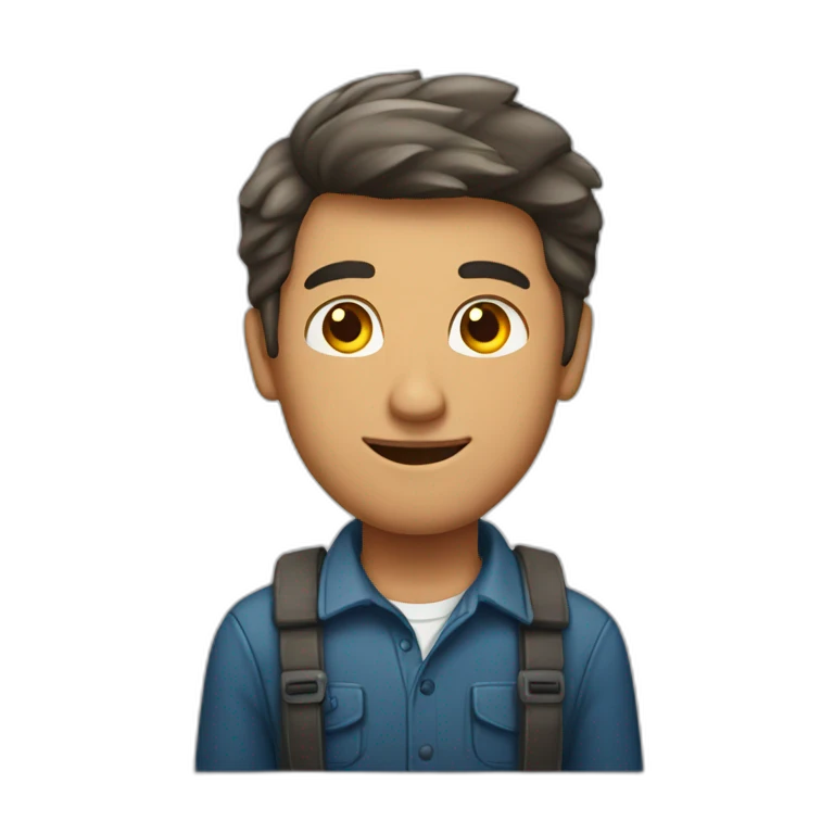 hombre joven de 50 años emoji