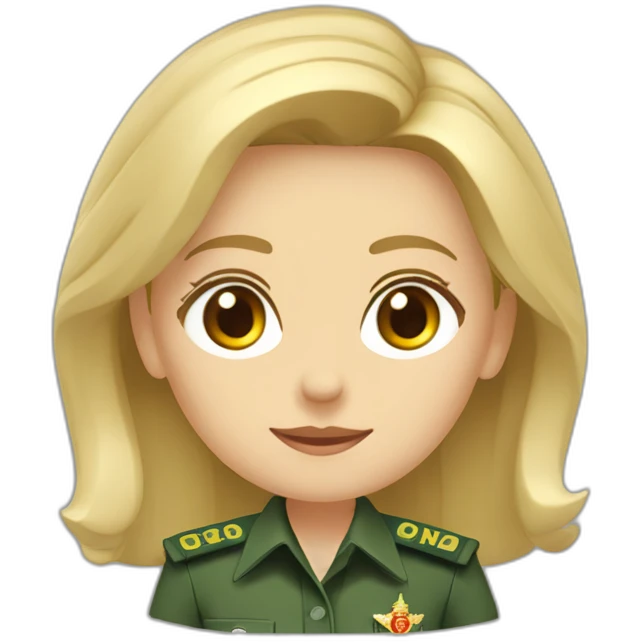 Mujer rubia coleta guardia civil emoji