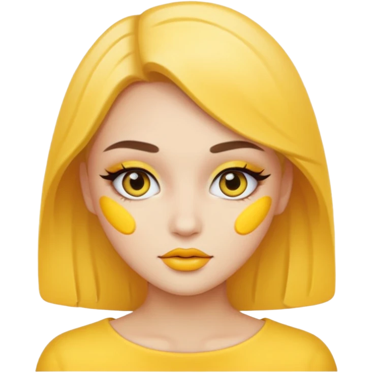 yellow makeup  emoji