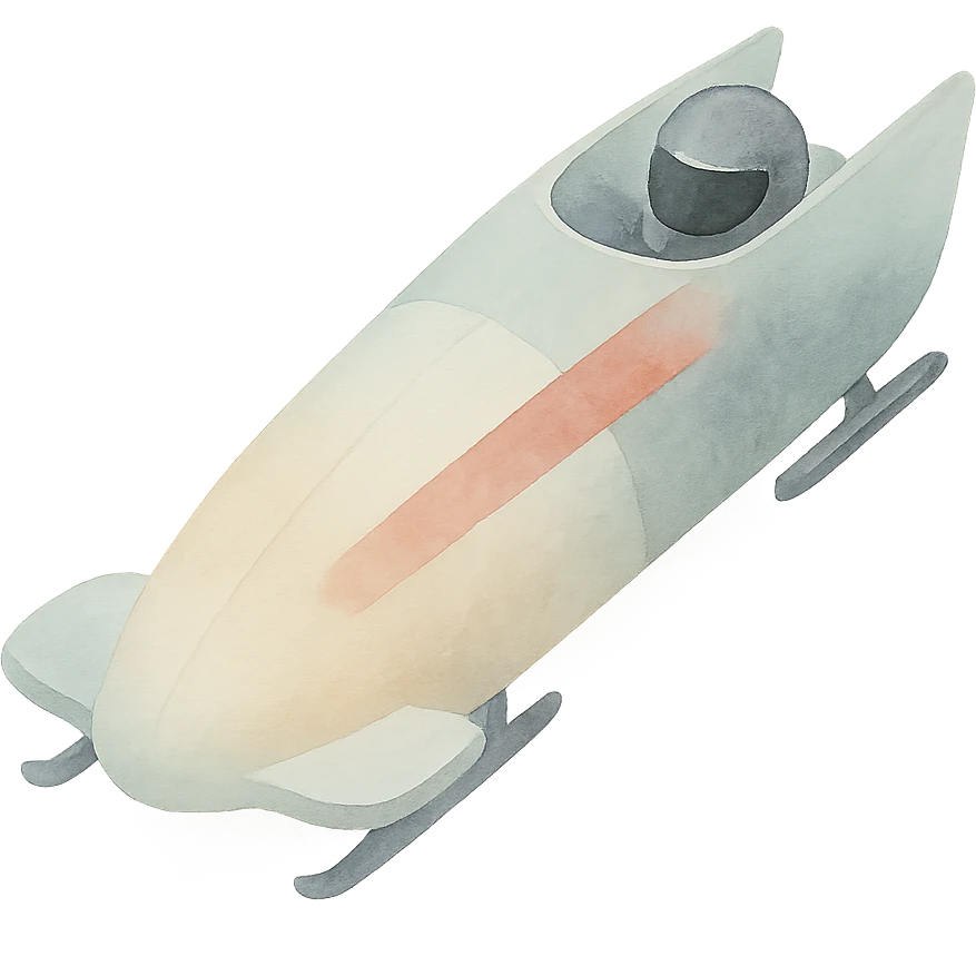 un bobsleigh emoji