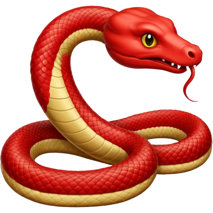Un serpent du desert de l'anime de solo leveling (le rouge) emoji