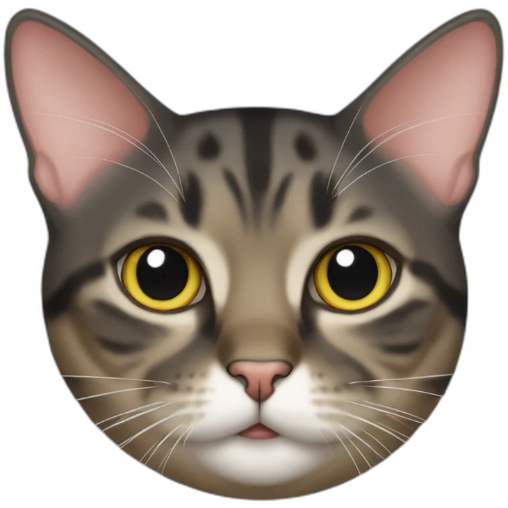 Manx cat headshot emoji