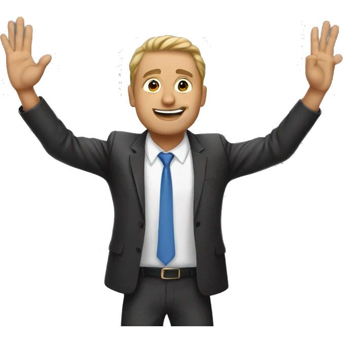 not guilty, druski hands in the air pose emoji
