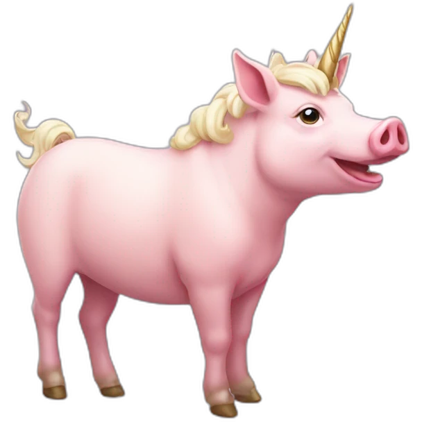 Pig unicorn emoji
