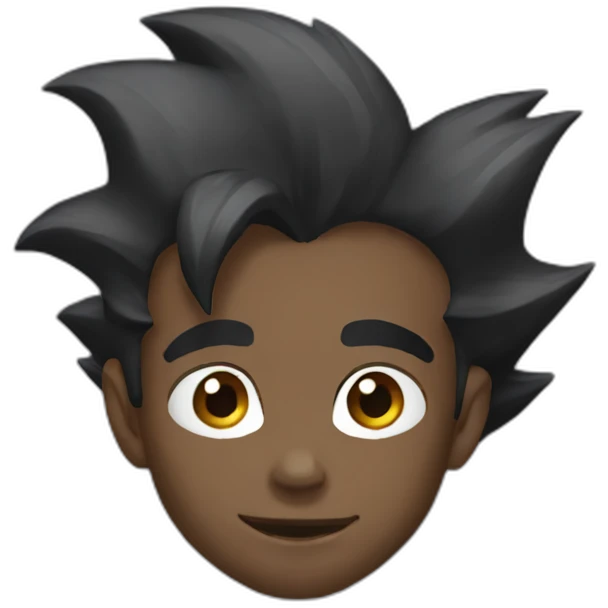Black goku emoji