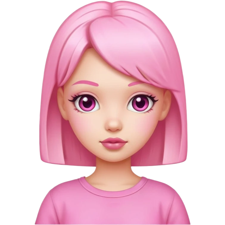 Cute cool pink 2000s bimbo girl emoji