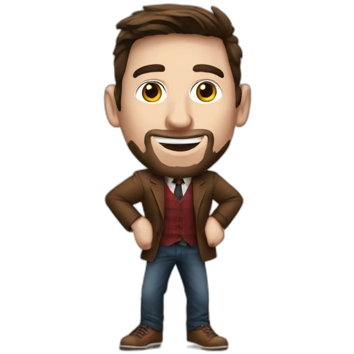 Fullbody-realistic-Messi-with-a-cigar emoji