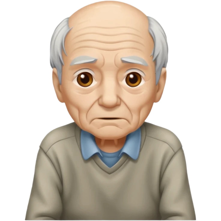 sitting weak old man  emoji