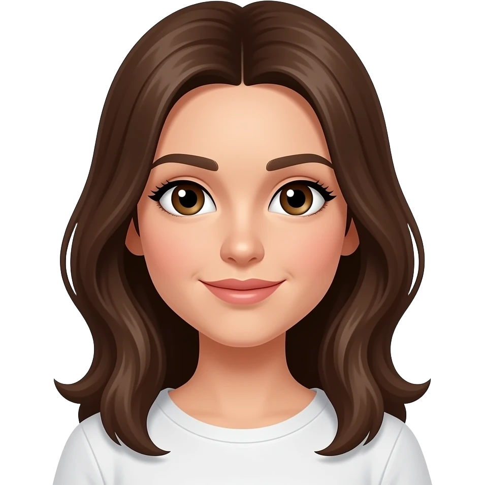 Kahverengi gözlü, kumral emoji