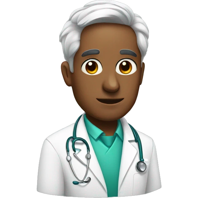 a doctor with the head is a parrot emoji