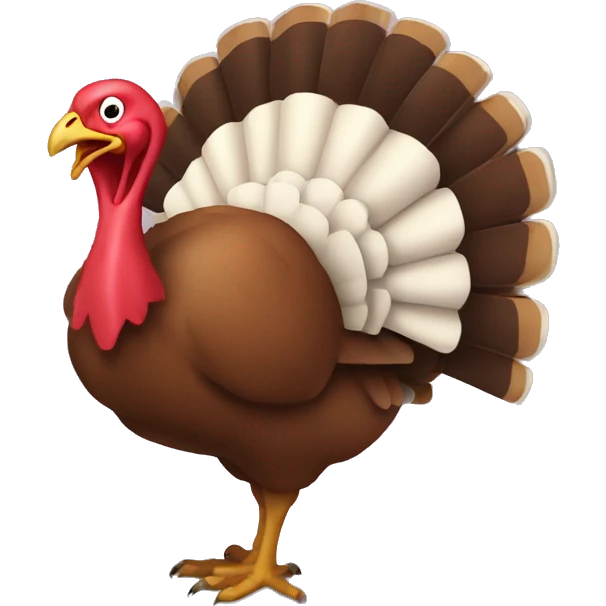 Turkey saying gobble gobble emoji