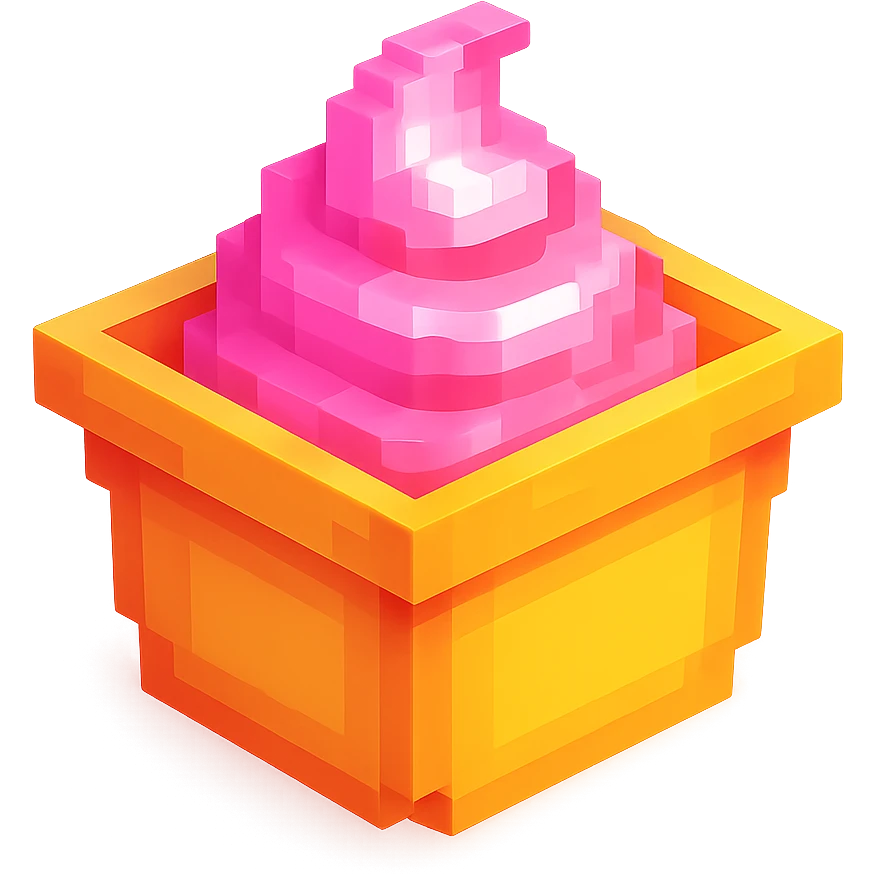 сделай соус из фастфуда розовый светящийся, no background  emoji