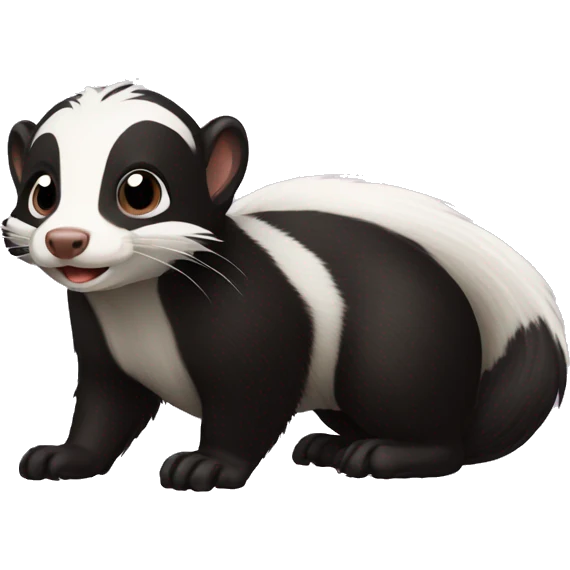 skunk-ferret full-body emoji