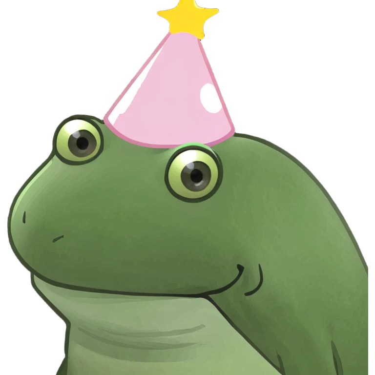 Birthday light pink popper emoji