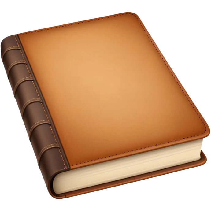 Book with gradient from beige to brown emoji